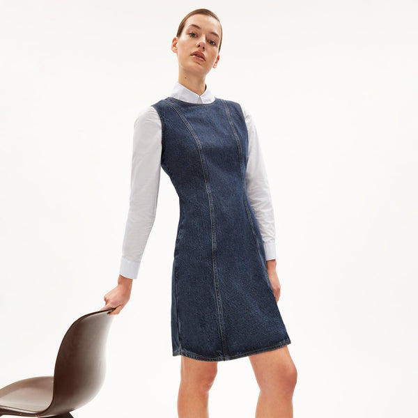 Enuyaa Denim Dress - Blue Willow