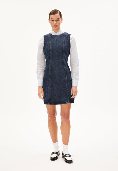 Enuyaa Denim Dress - Blue Willow