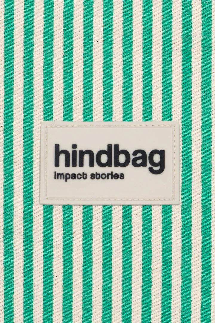 Lili Coin Purse - Thin Stripes Green