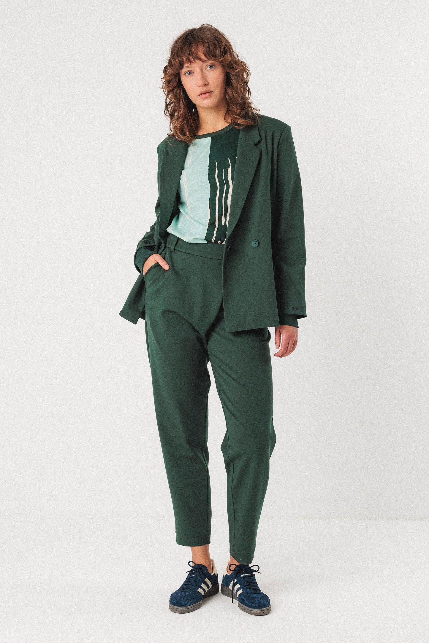 Ezama Trousers - Dark Green