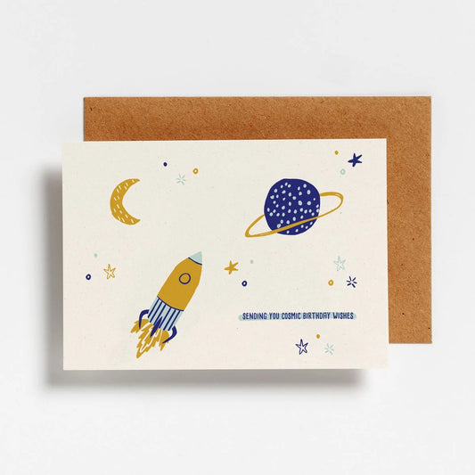 Postcard - Cosmic Birthday Wishes