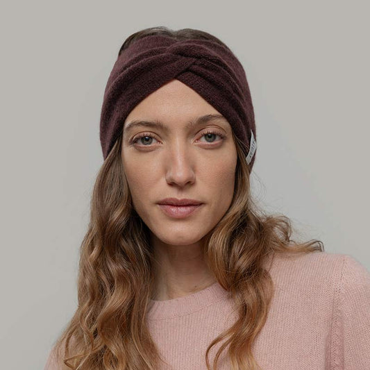 Rifo Recycled Cashmere Nadia Headband - Coffee Brown