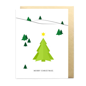 Not The Girl Christmas Greeting Card - Fir Tree