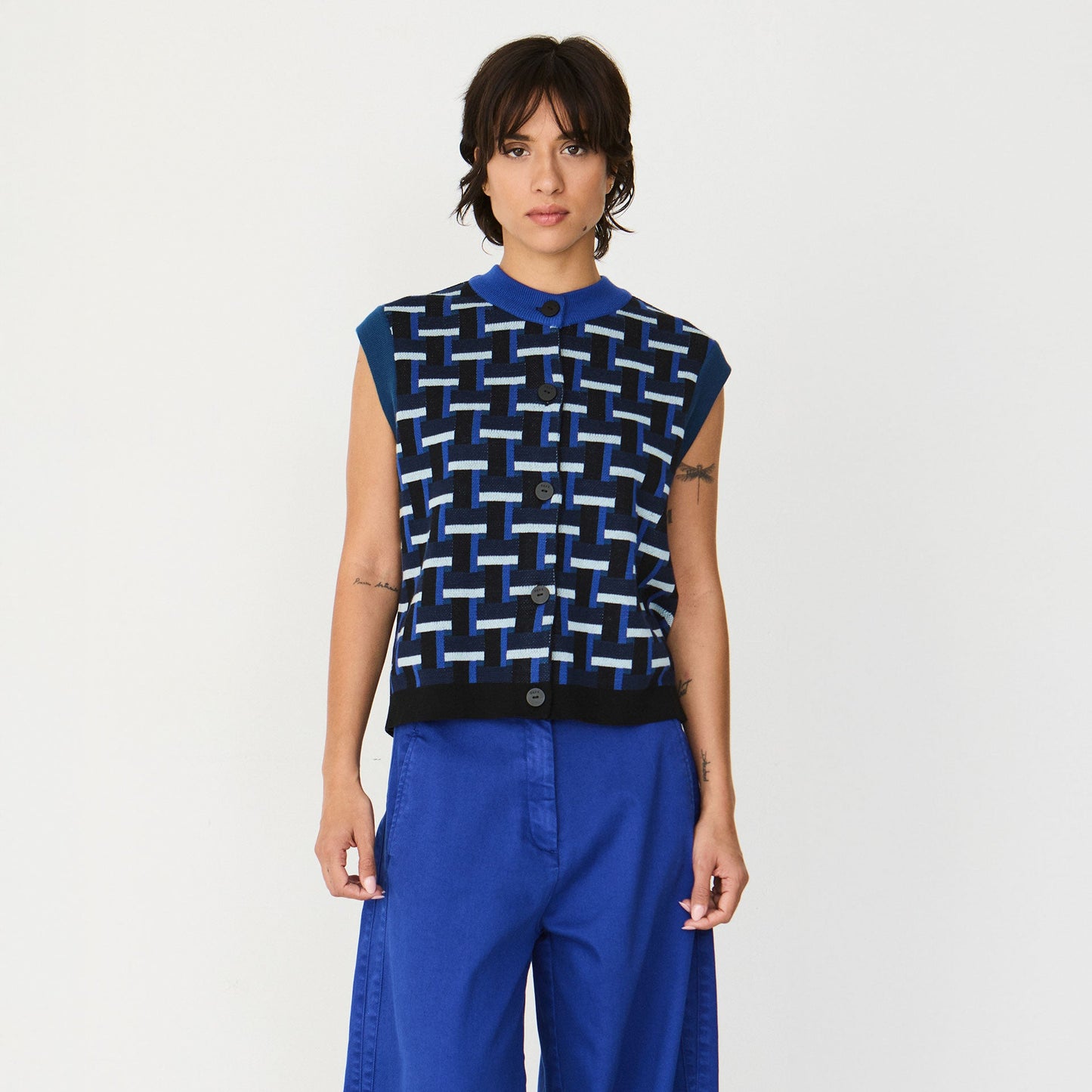 Gamitza Sleeveless Sweater - Blues