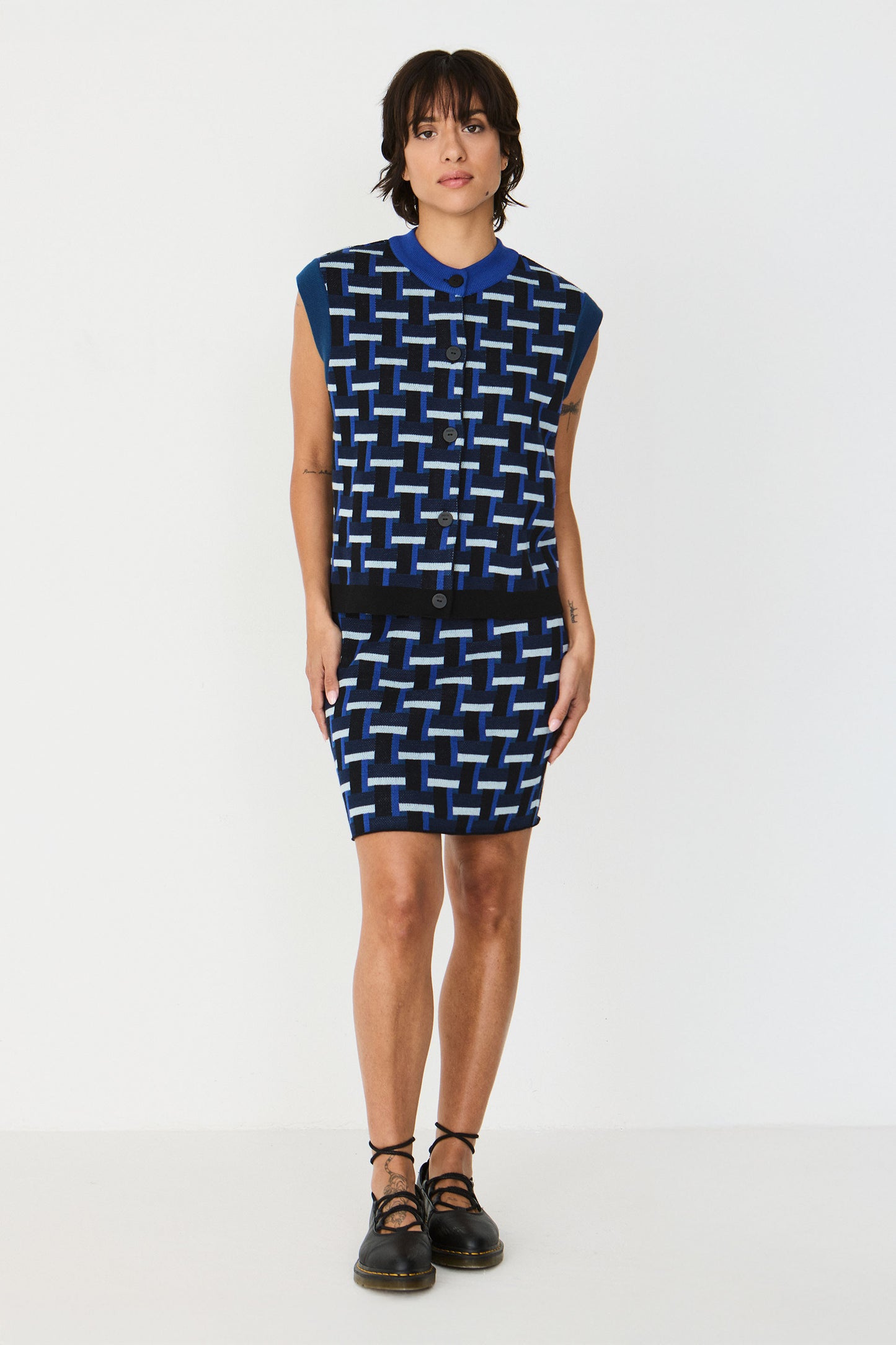 Gamitza Sleeveless Sweater - Blues