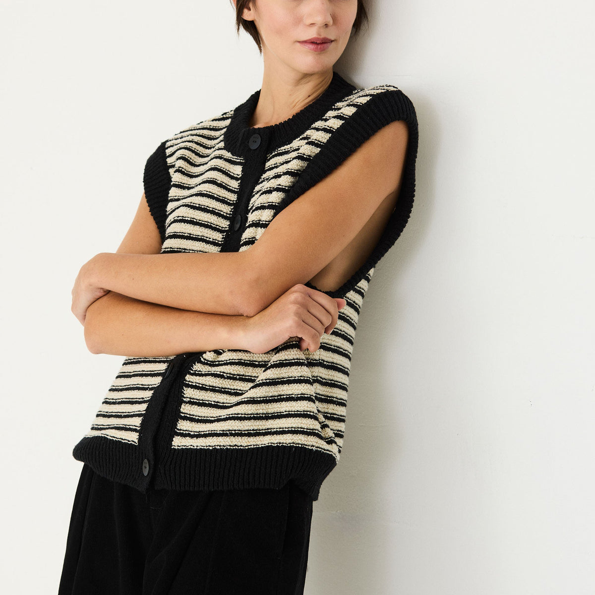 Gamitza Sleeveless Sweater - Crème