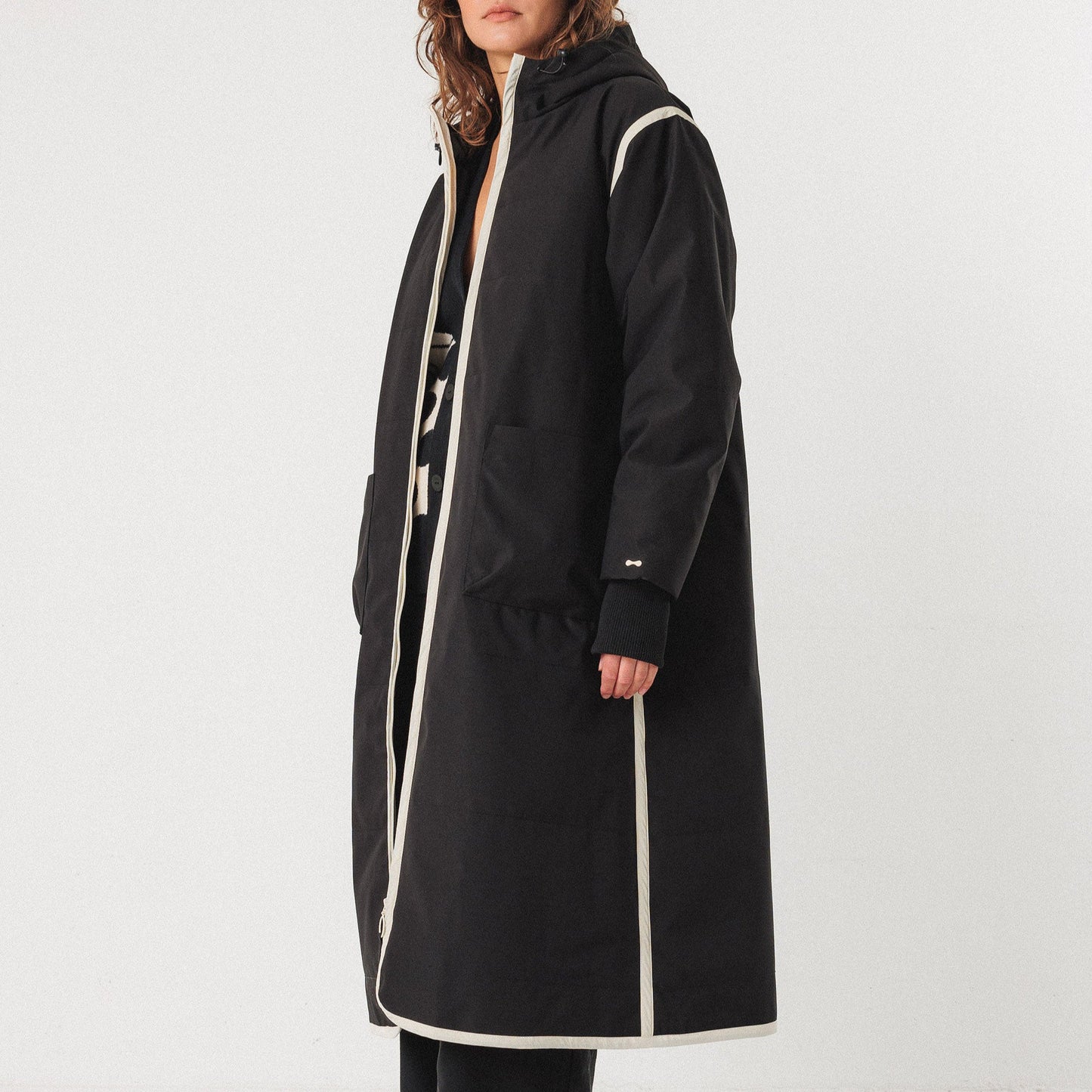 Garai Coat - Black