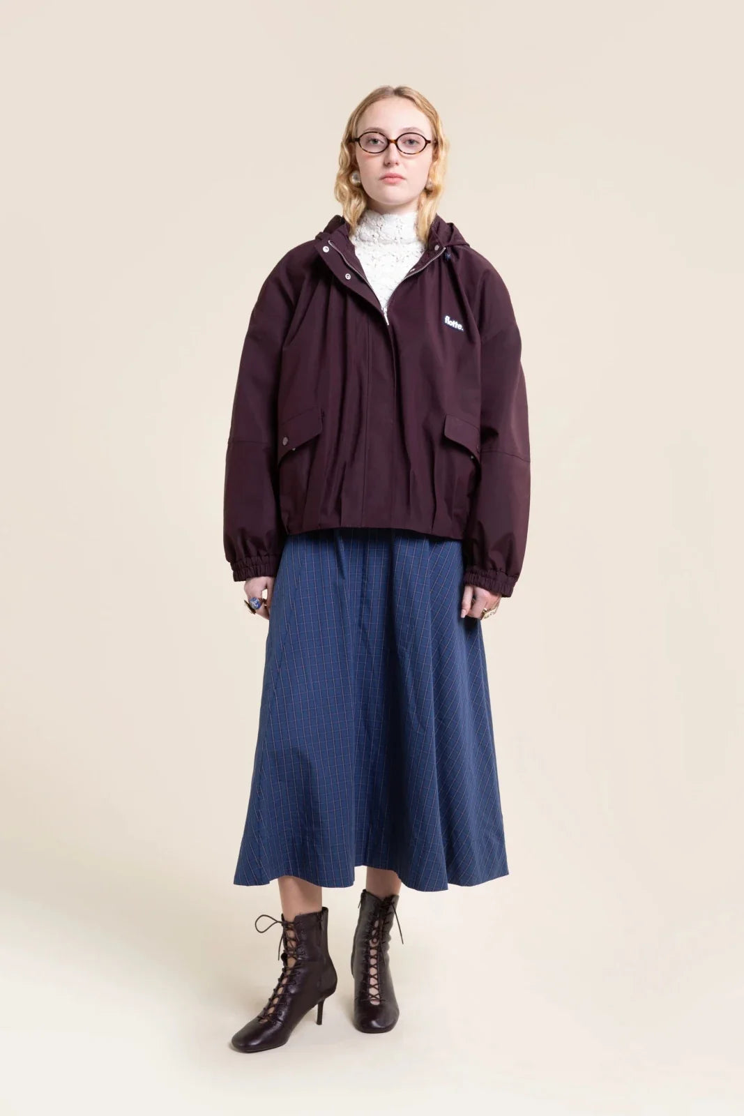 Garance Waterproof Blouson - Cassis