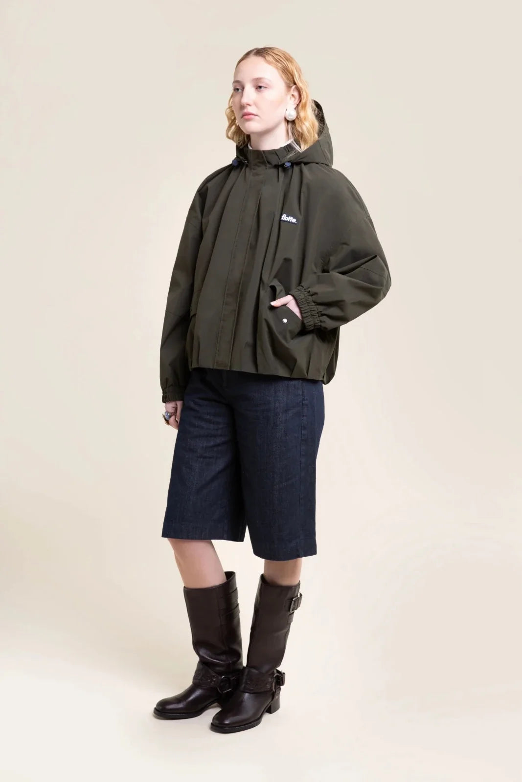 Garance Waterproof Blouson - Kaki