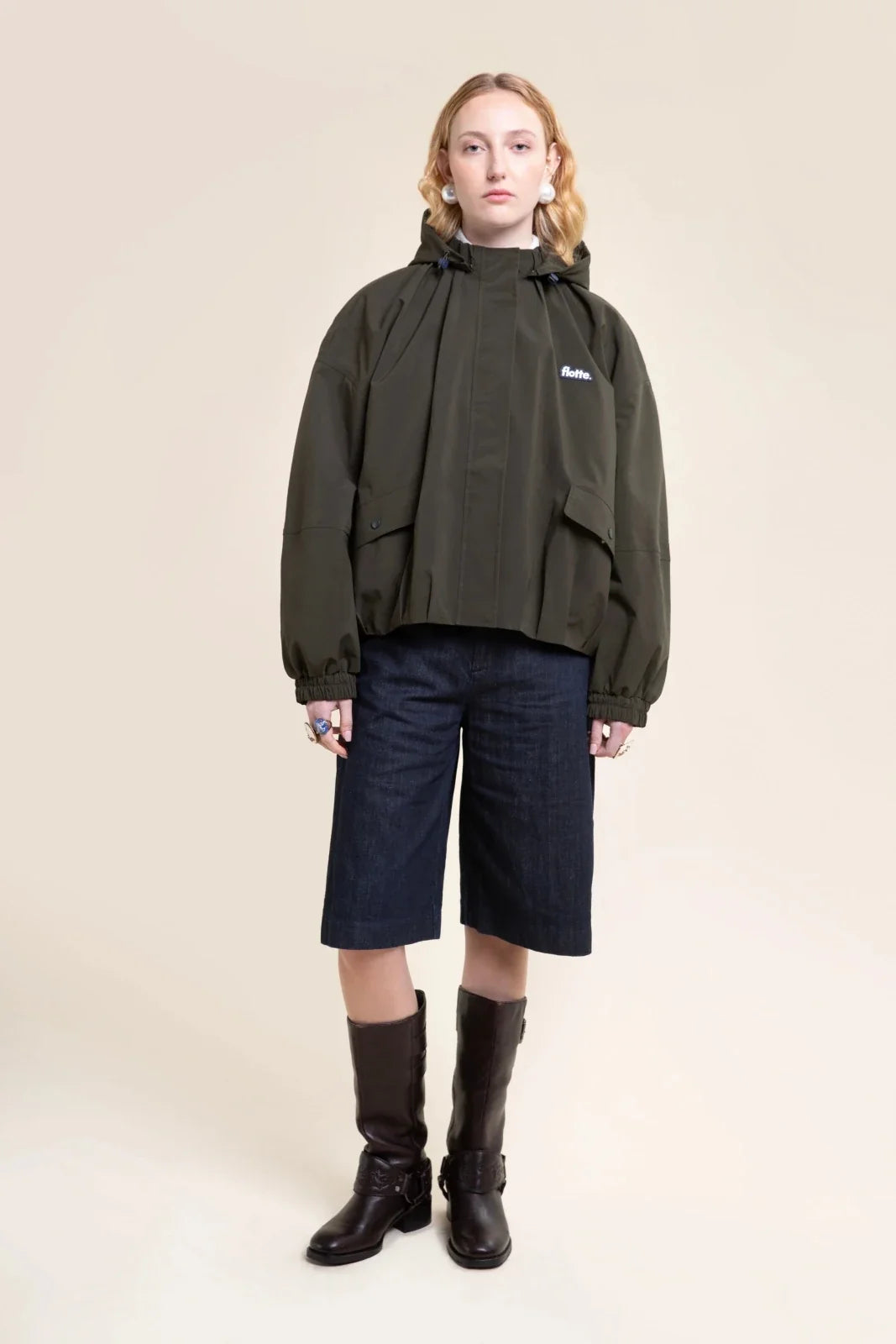 Garance Waterproof Blouson - Kaki