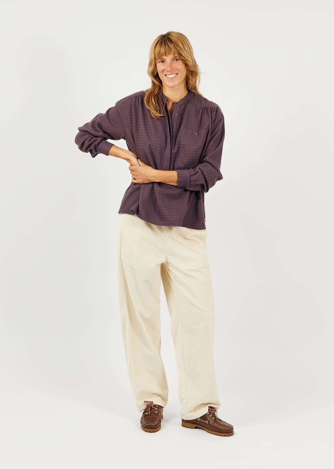 Blouse Vichy - Brown/Blue