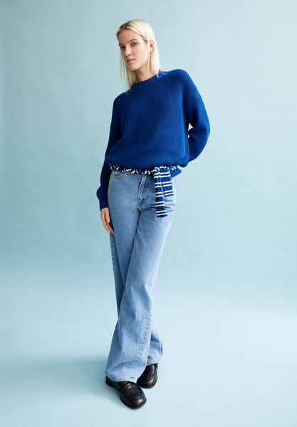 Haayle Knit Sweater - Lapis Blue