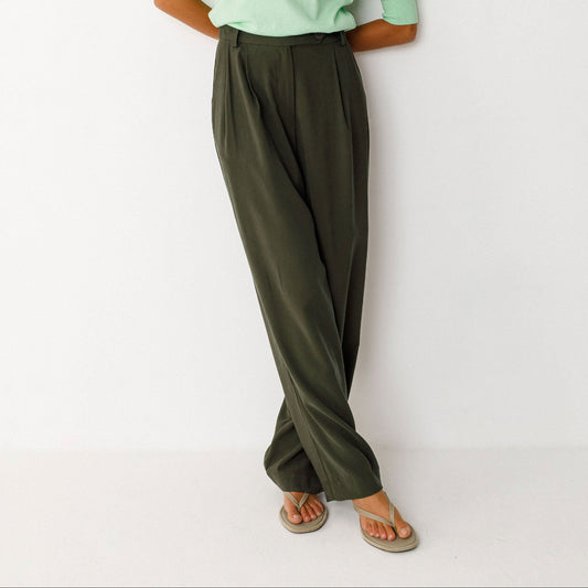 Haide Trousers - Bottle Green