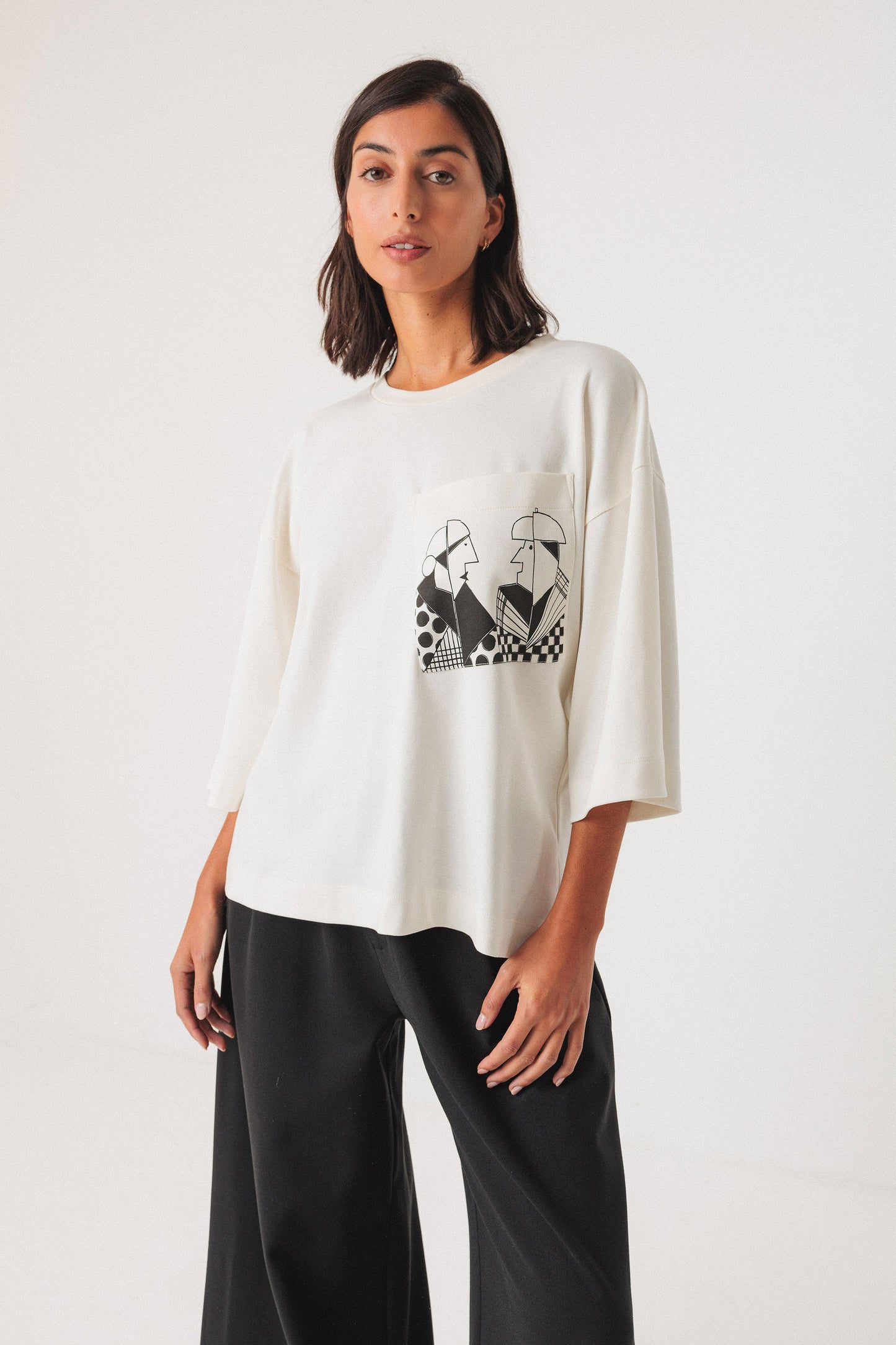 LAST ONE in L - Hendaia T-Shirt - White