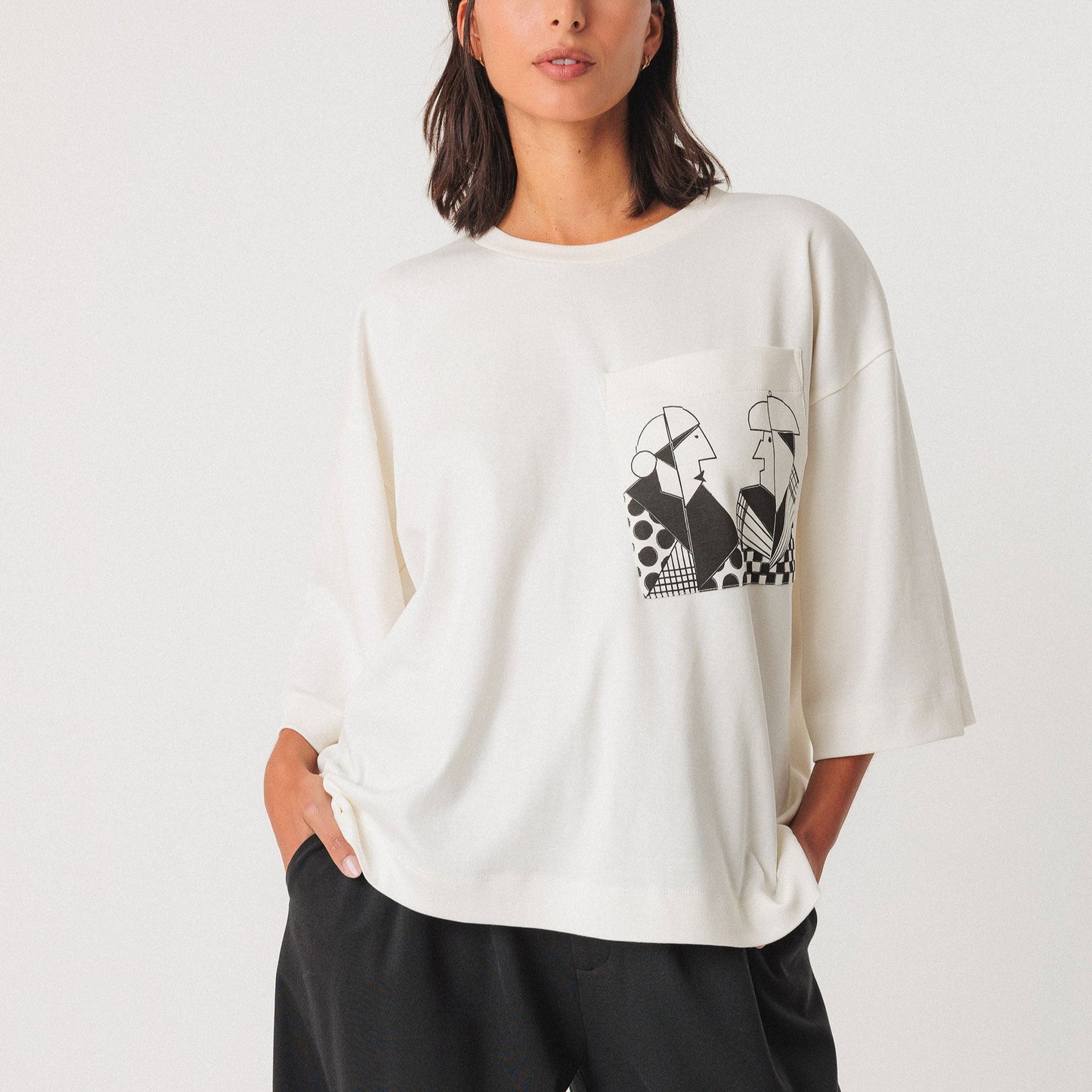 LAST ONE in L - Hendaia T-Shirt - White