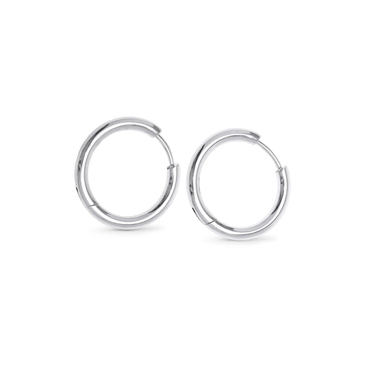 Hollie Hoop Earrings - Silver