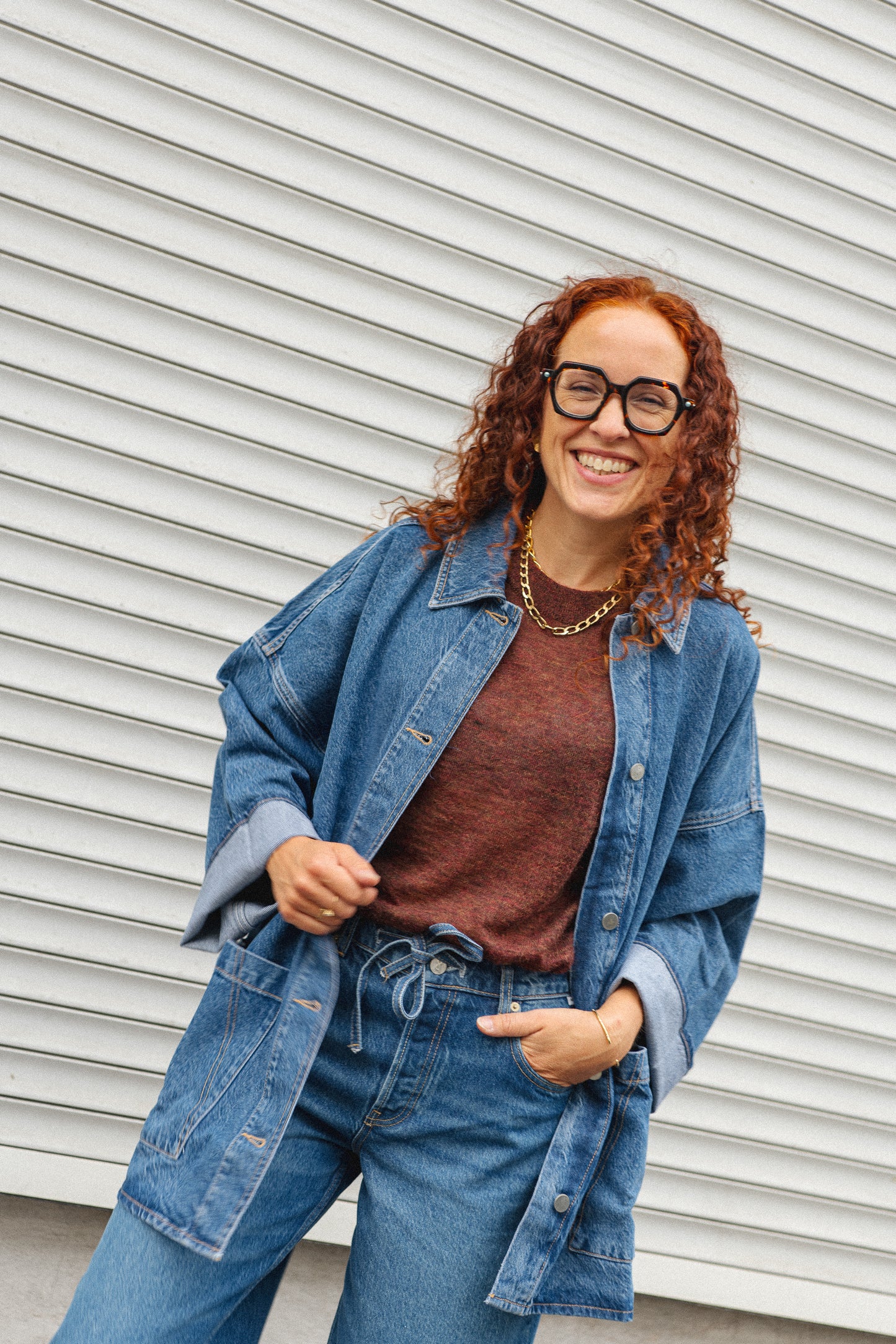 LAST ONE in S - Gero Sweater - Red Clay Melange