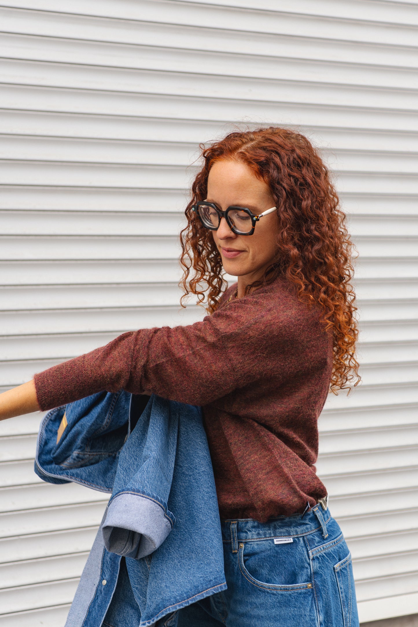 LAST ONE in S - Gero Sweater - Red Clay Melange