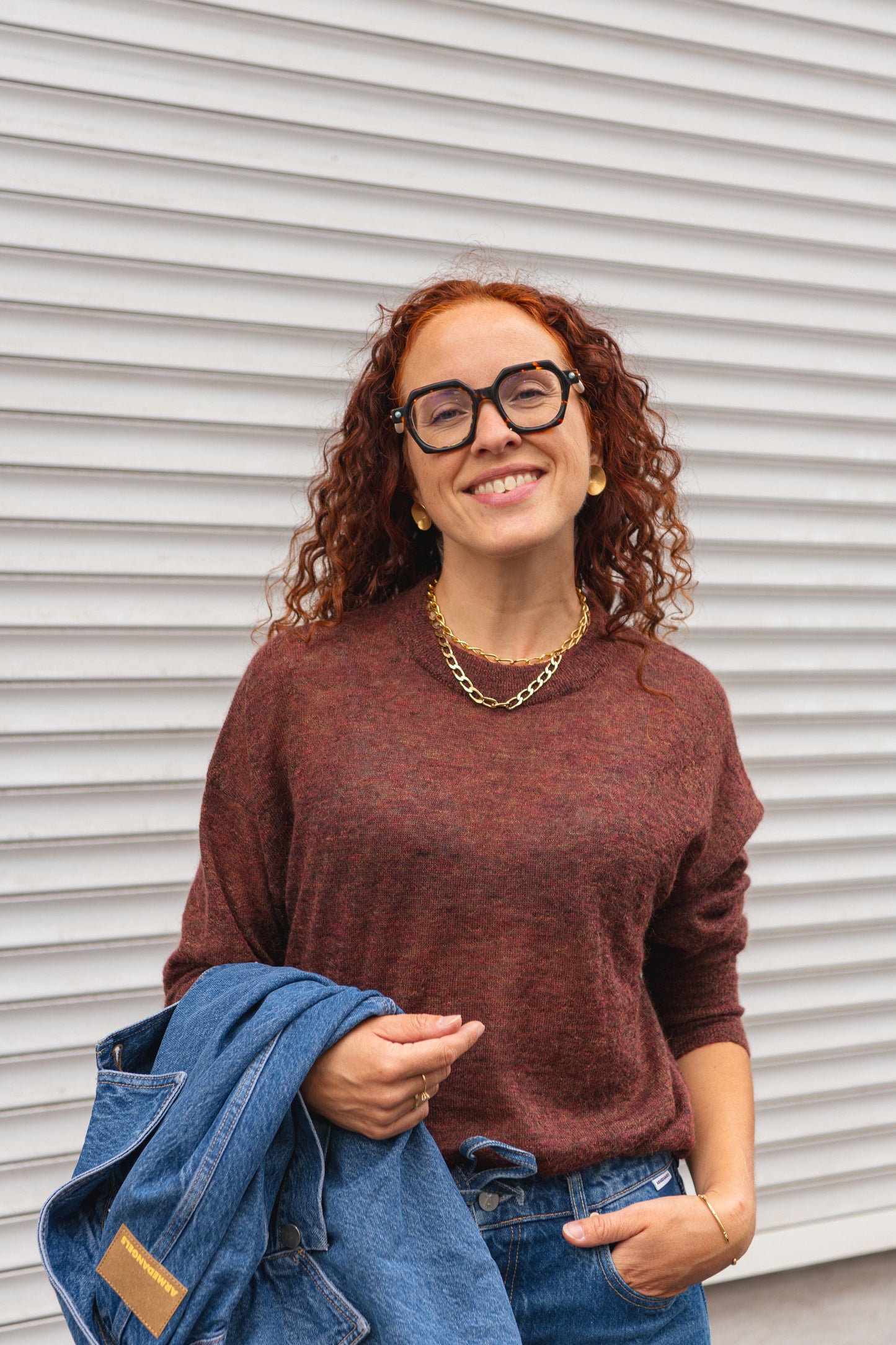 LAST ONE in S - Gero Sweater - Red Clay Melange