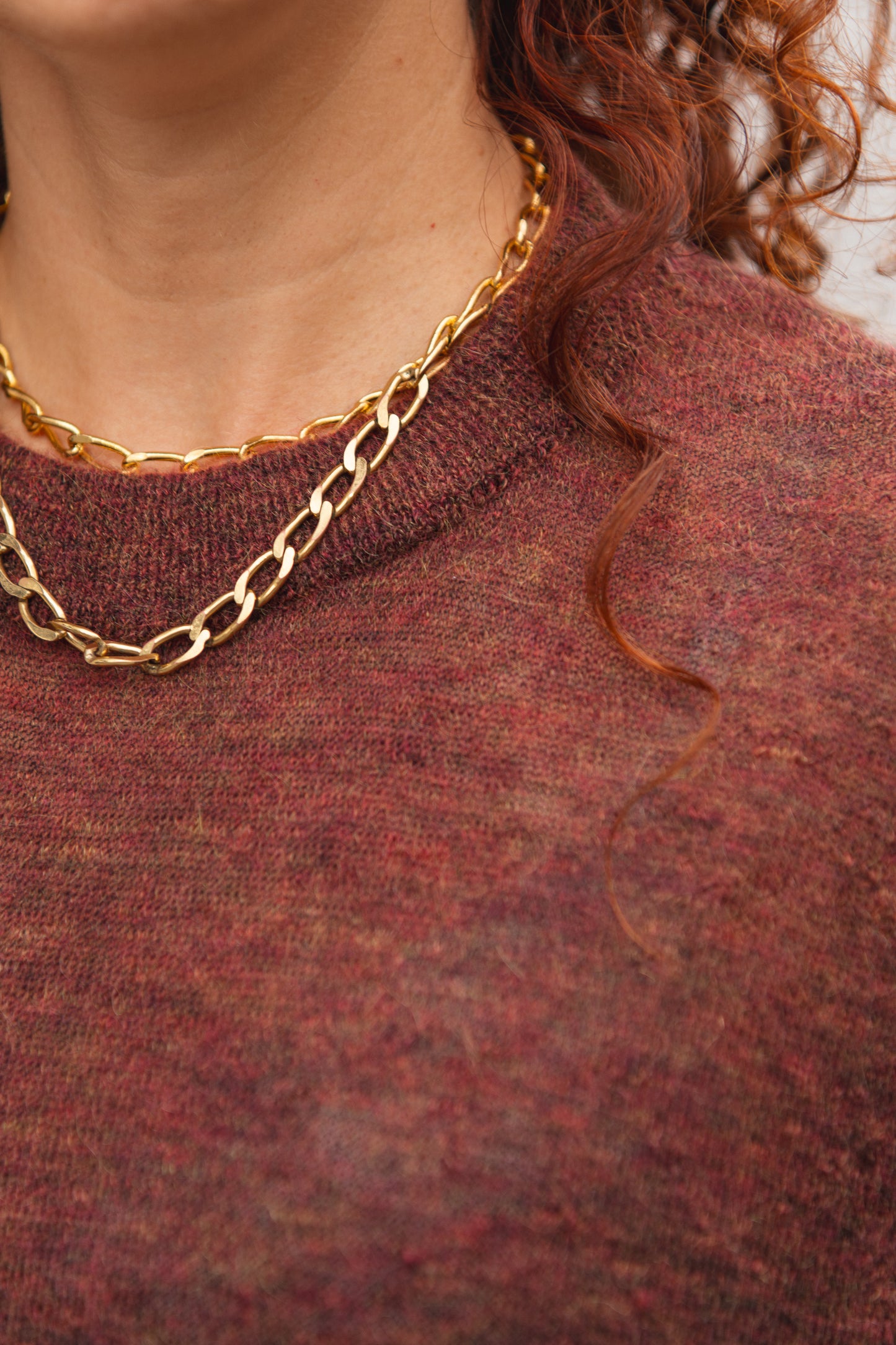 LAST ONE in S - Gero Sweater - Red Clay Melange