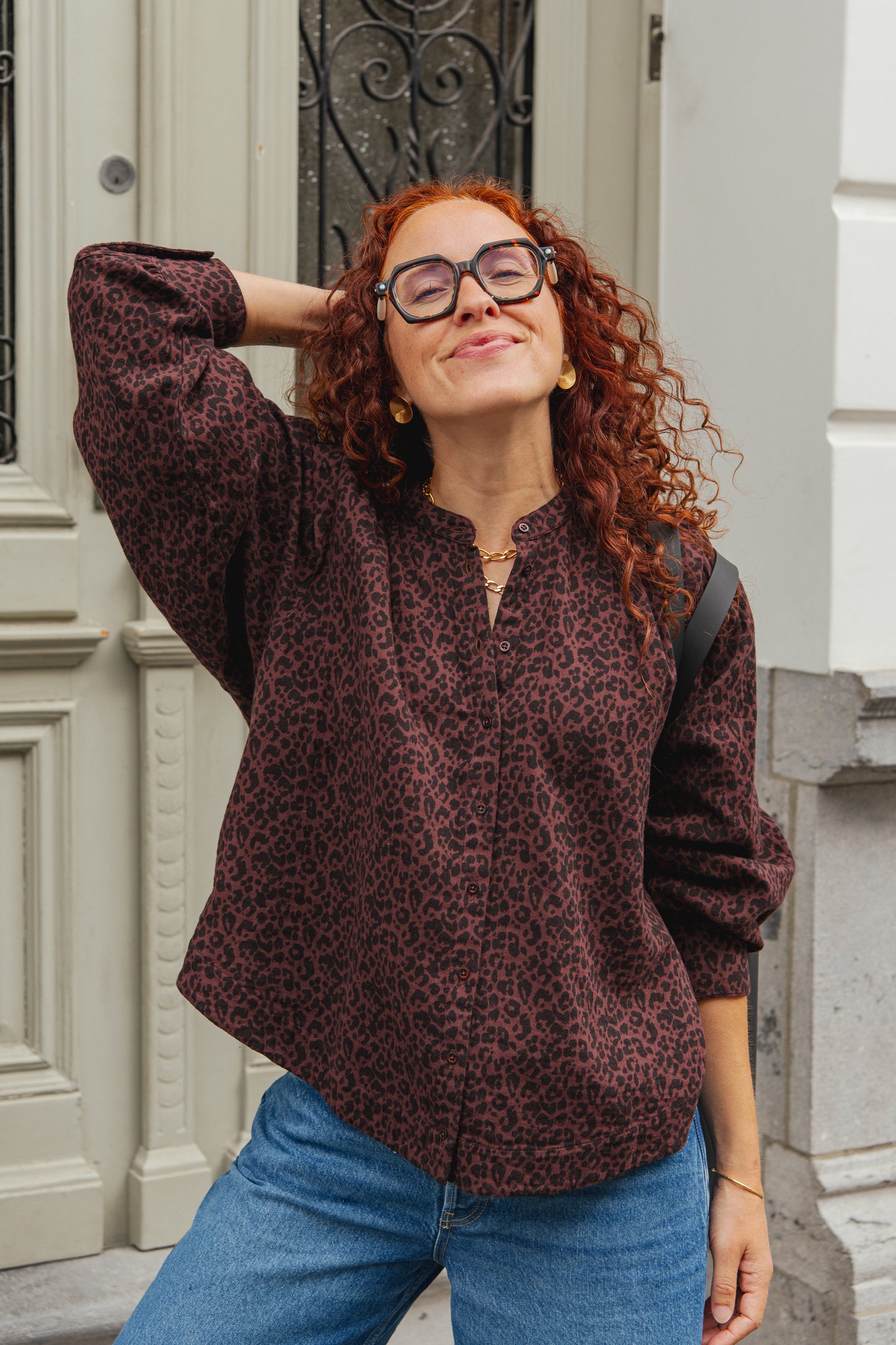 LAST ONE in XS - Ava Blouse - Leopard