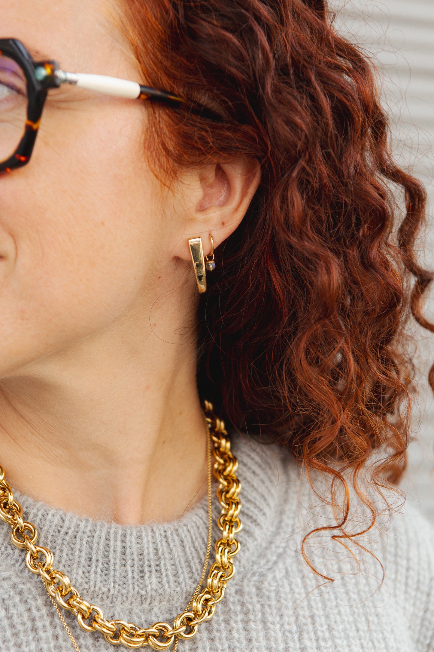 Wool Slipover Jumper / Vest - Light Grey