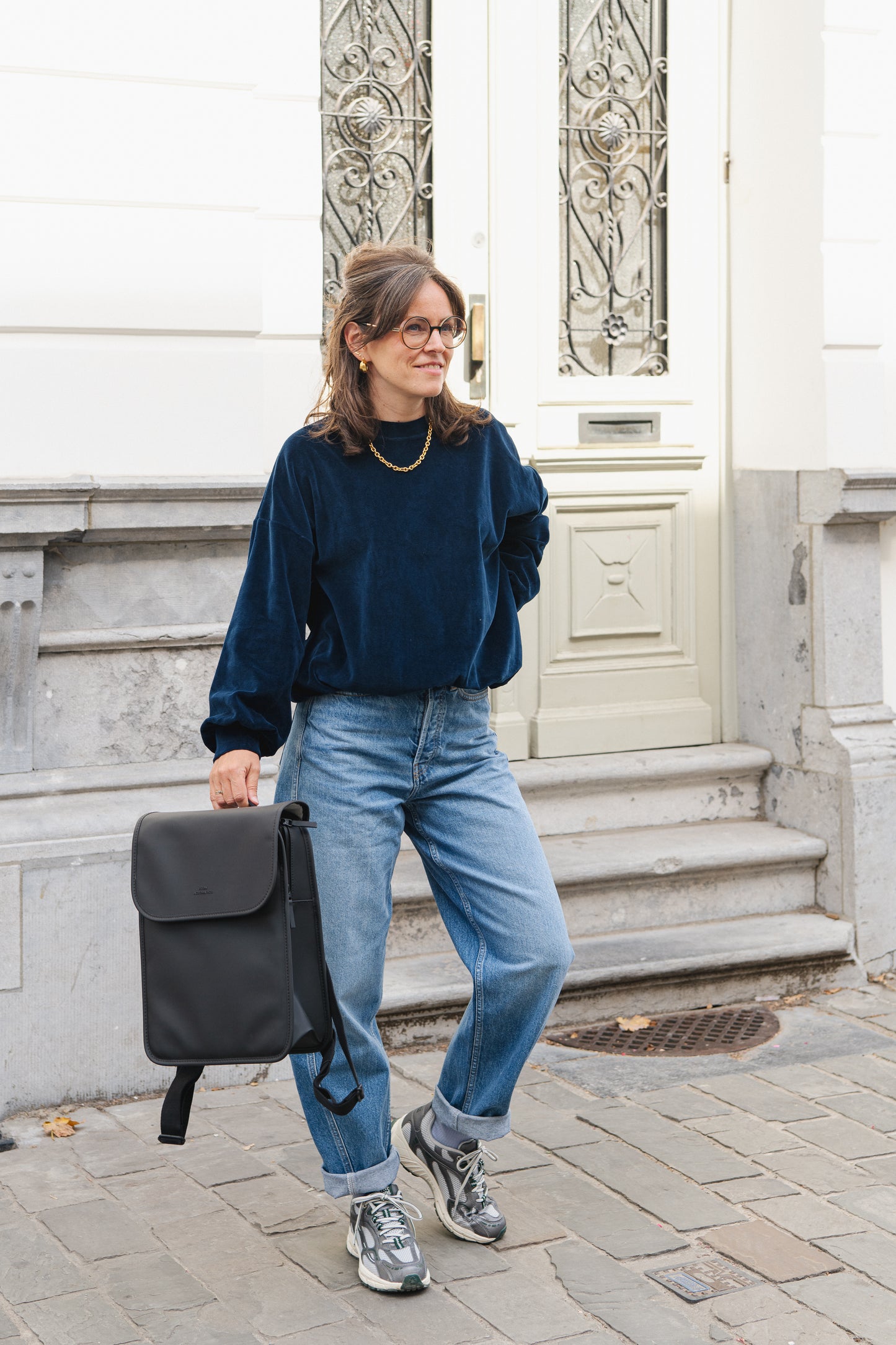 LAST ONE in L - Jane Sweater - Marine