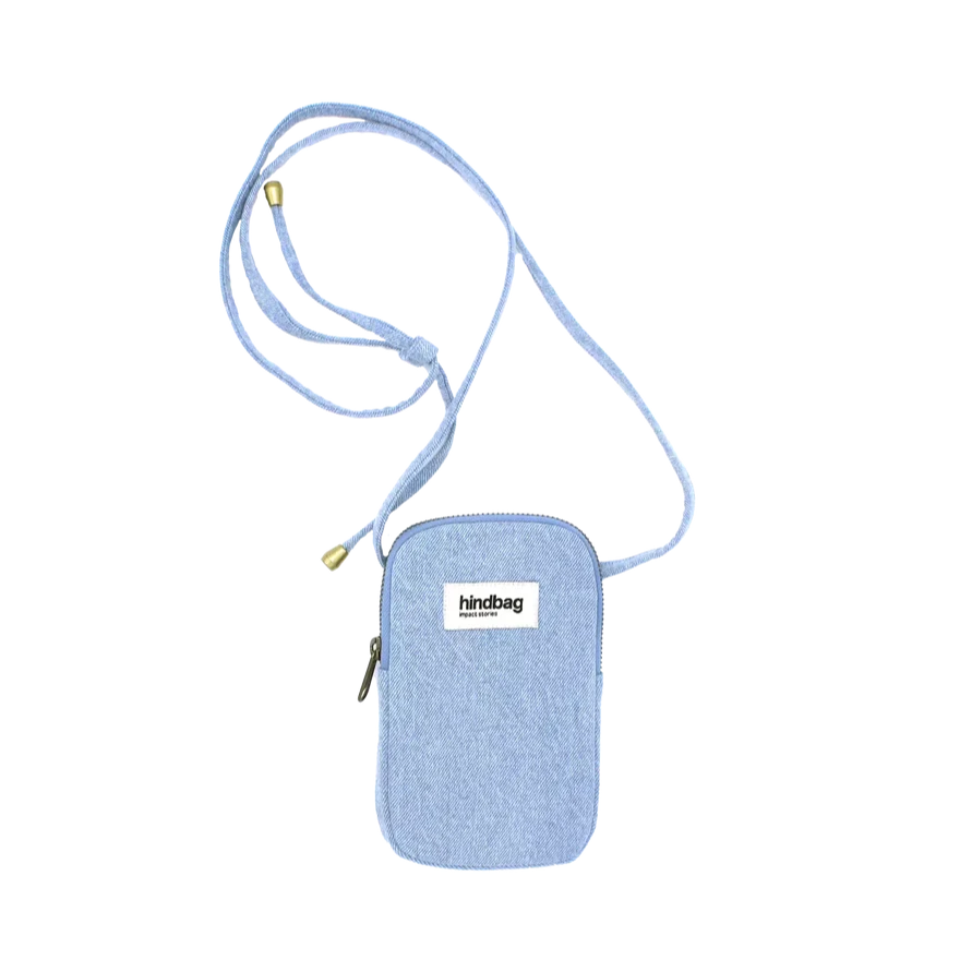 Hindbag Bill Phone Bag - Blue Denim