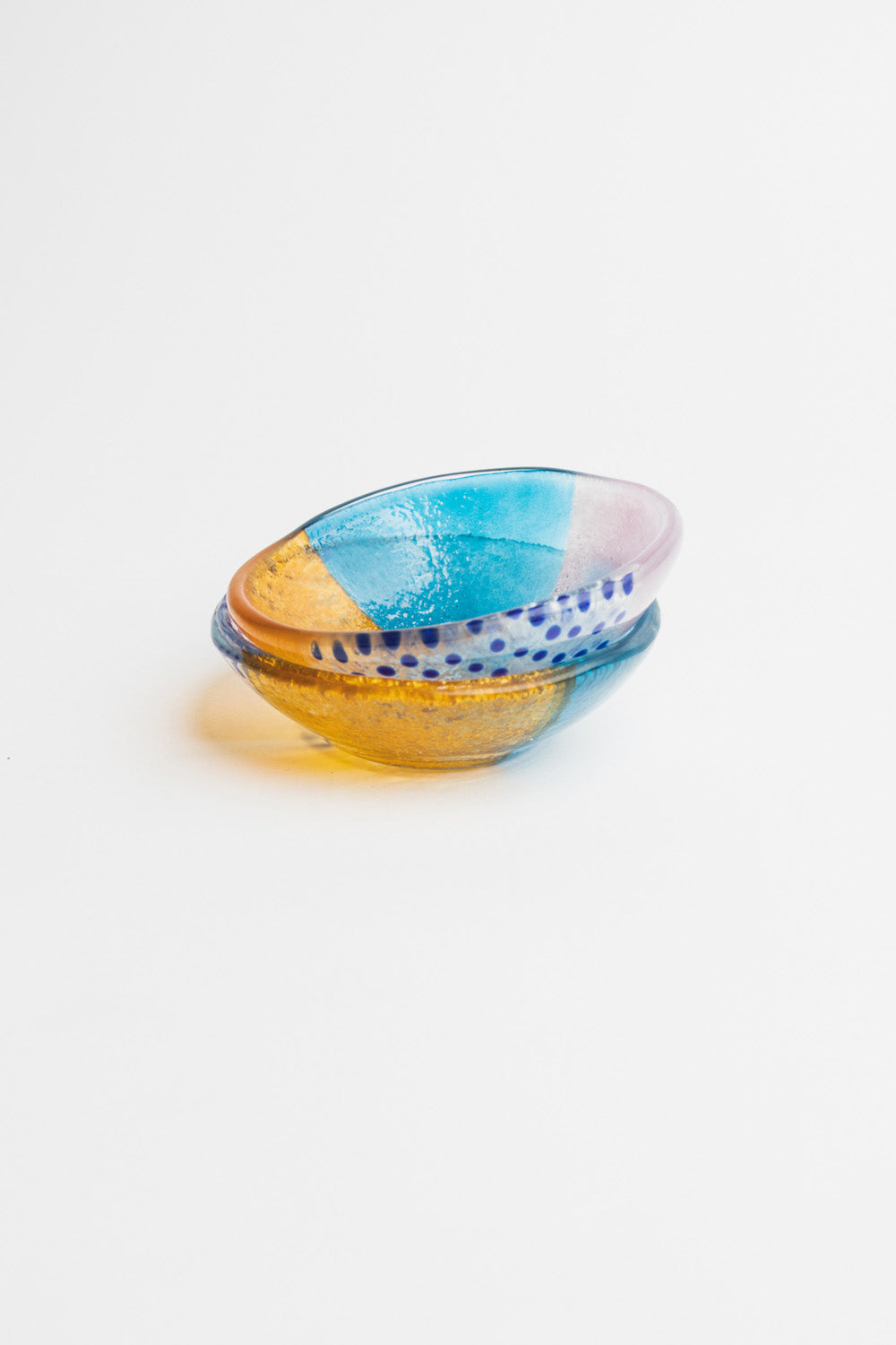 Glass Bowl S Floating Hues - Multicolor