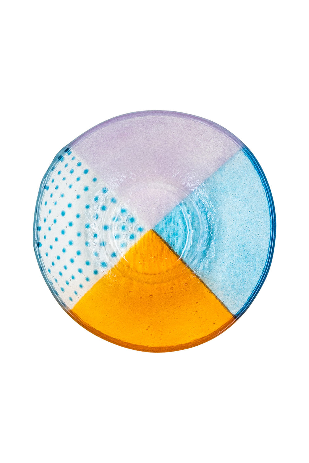 Glass Bowl L Floating Hues - Multicolor