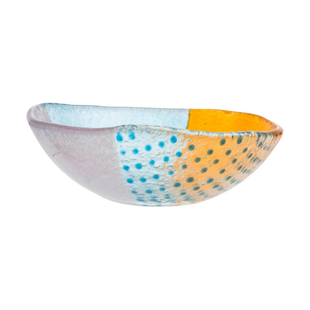 Glass Bowl L Floating Hues - Multicolor