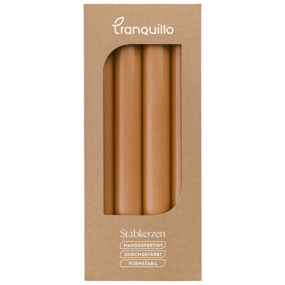 Taper Candles Glumi Set/4 - Orange