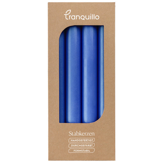 Taper Candles Glumi Set/4 - Blue