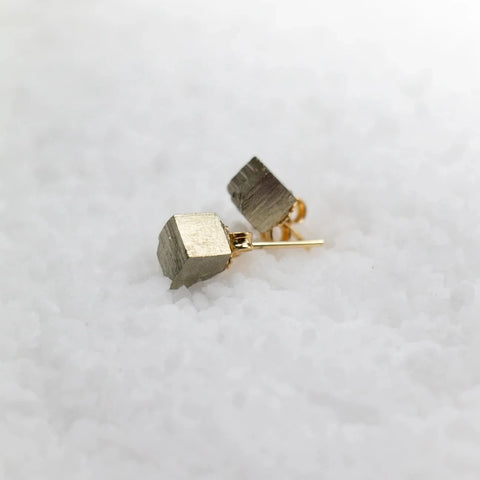 Essyello Pyrite Cubes Earrings