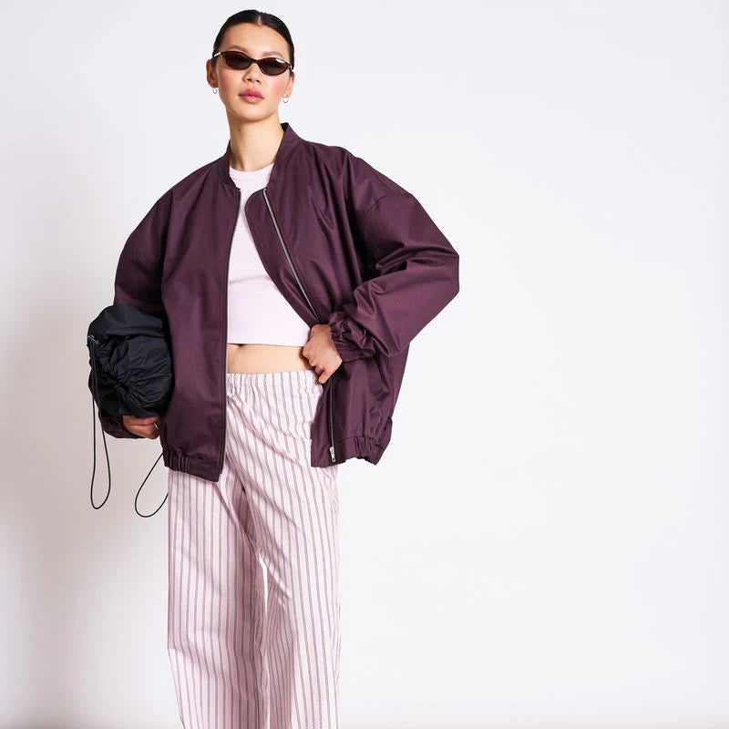 Tanaro Oversized Blouson - Cherry Lacquer