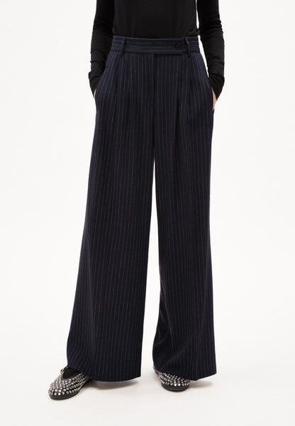 LAST ONE in S - Kaayua Pinstripe Pants - Night Sky