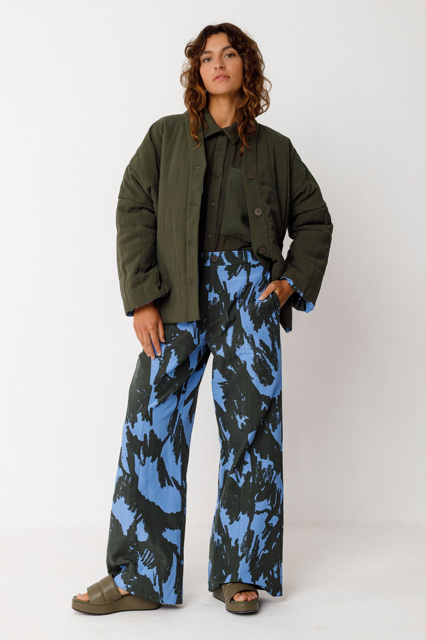 Kaia shirt - Bottle Green