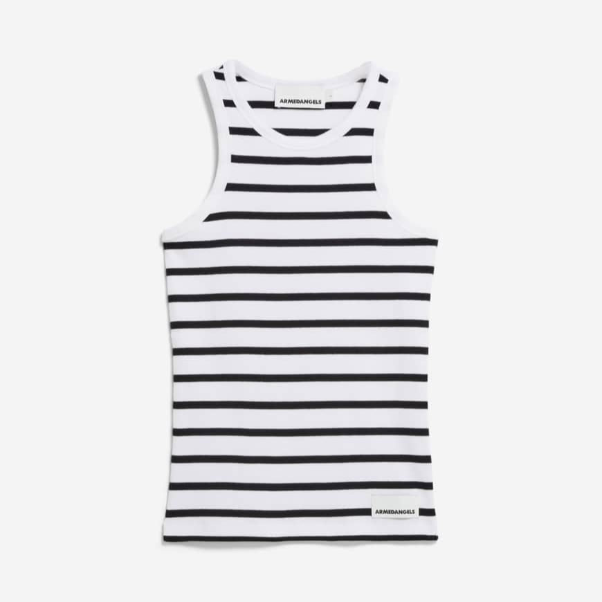 LAST ONE in XL - Kanitaa Top Stripes - Black/White