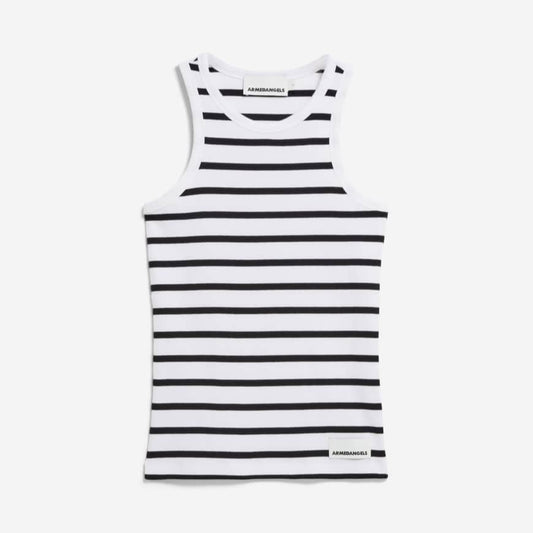 LAST ONE in XL - Kanitaa Top Stripes - Black/White