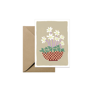 Mini Greeting Card - Anemone