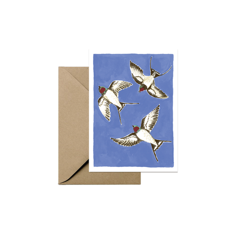 Mini Greeting Card - Swallow