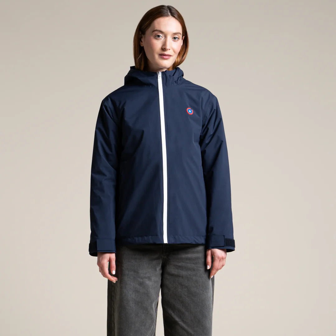 Lazare Short Waterproof Parka - Indigo