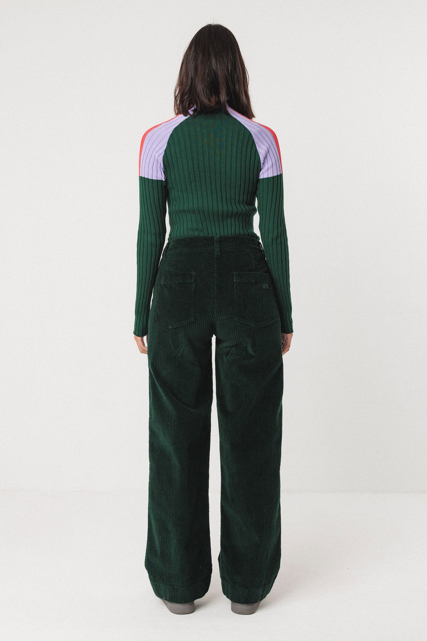 Leartza Corduroy Trousers - Dark Green