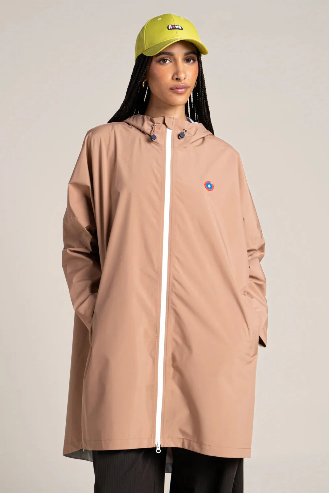 Liberté Waterproof Rain Cape Coat - Sahara