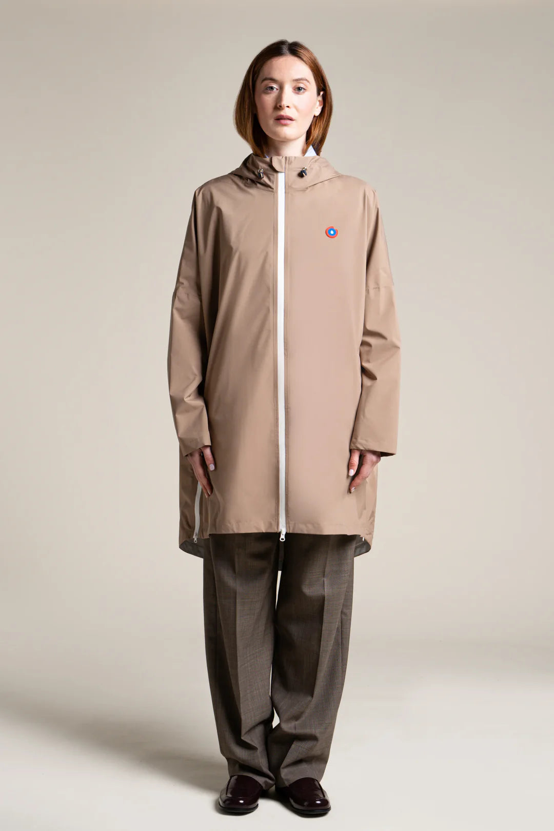 Liberté Waterproof Rain Cape Coat - Sahara