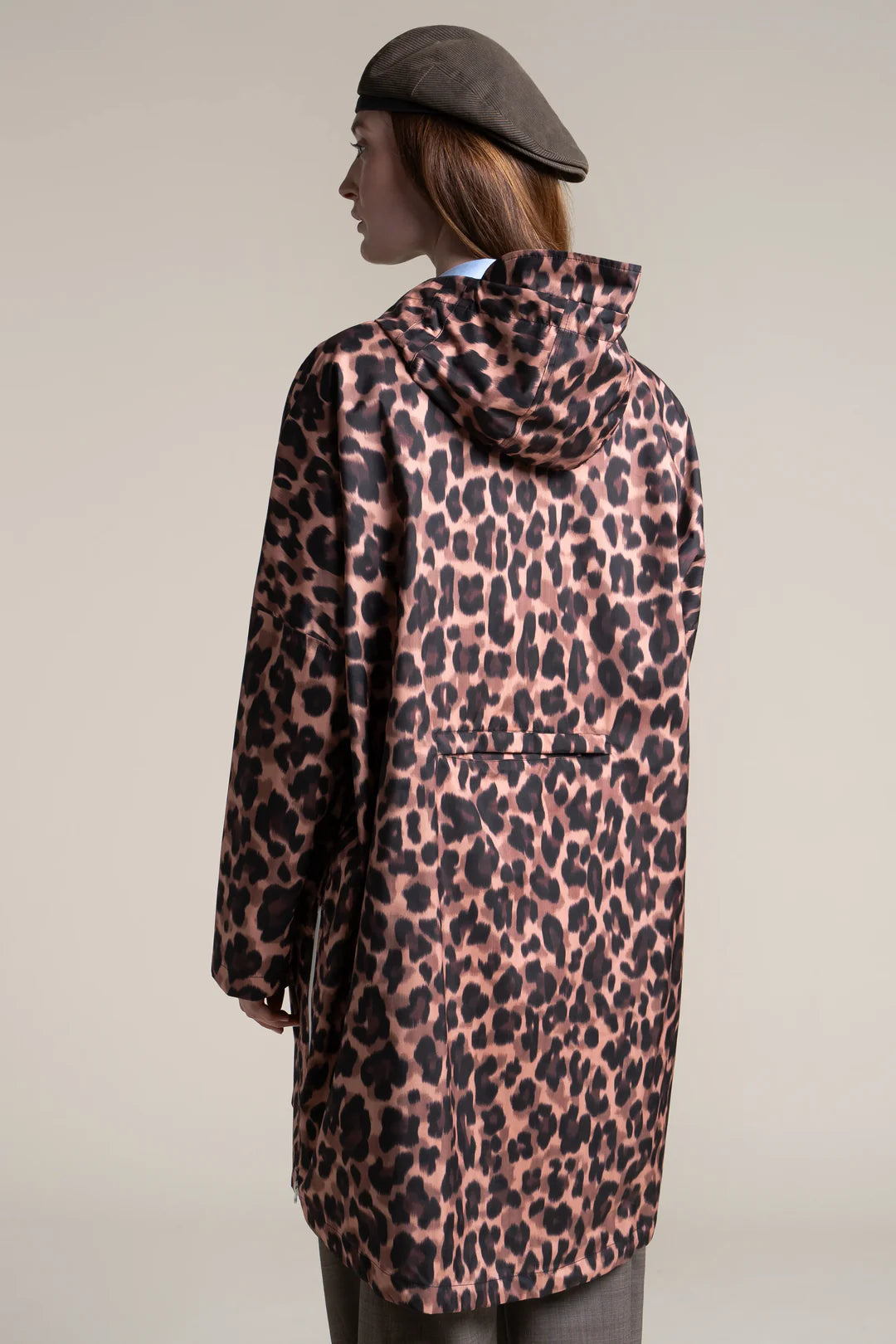 Liberté Waterproof Rain Cape Coat - New Leopard
