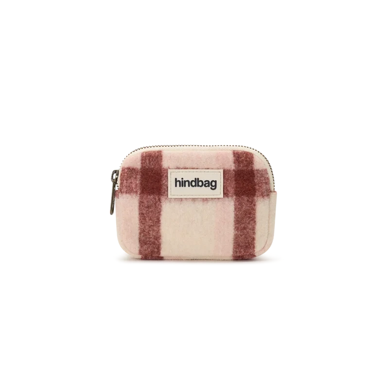 Hindbag Lili Coin Purse - Pink Tartan