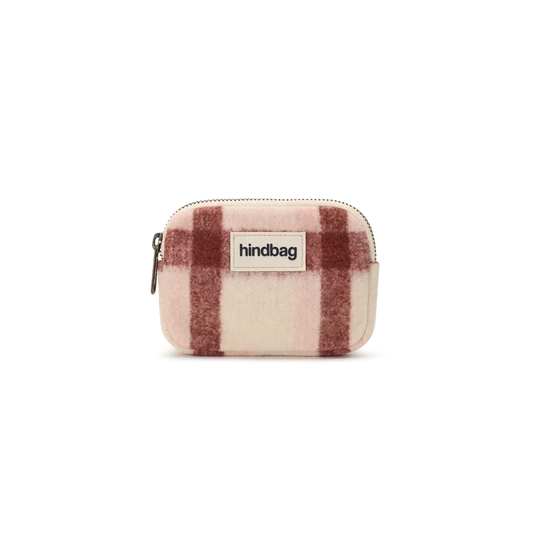 Hindbag Lili Coin Purse - Pink Tartan
