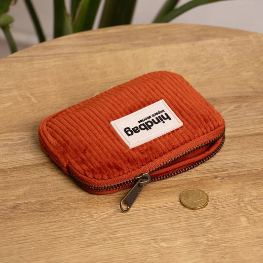 Lili Velvet Coin Purse - Brick