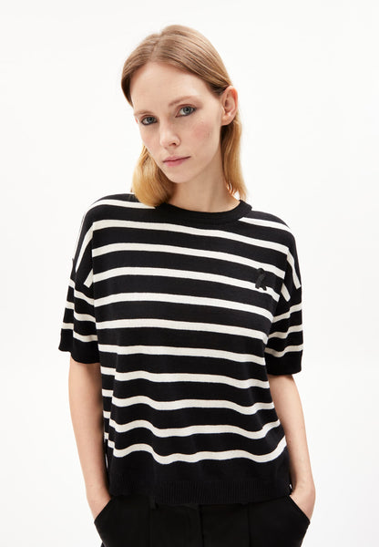 LAST ONE in XS - Lillaas Stripes T-Shirt - Black/Off White